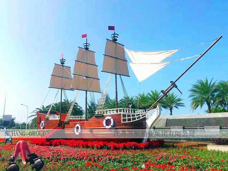 海盜帆船景觀(guān)裝飾船
